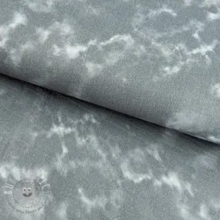 Mussola/Doppia garza TIE DYE rock grey