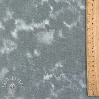 Mussola/Doppia garza TIE DYE rock grey