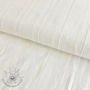 Tessuto di cotone VOILE DOBBY off white