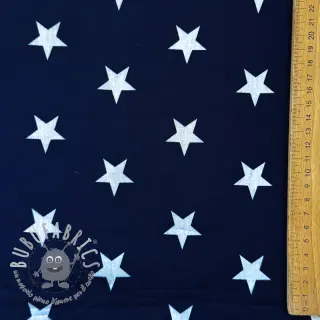 Tessuto di cotone Stars navy