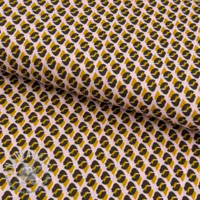 Tessuto di cotone Graphic dots light rose