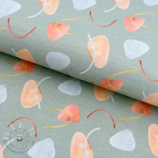 Jersey Shapes sage digital print