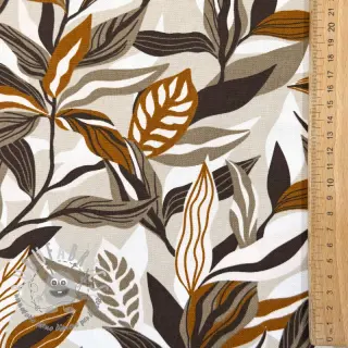Tessuto decorativo Leaves taupe