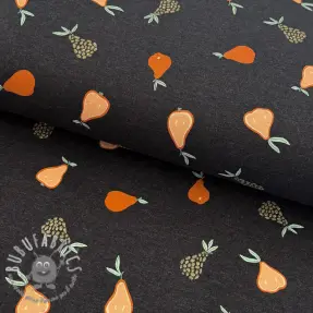 Jersey Glitter pears anthracite melange
