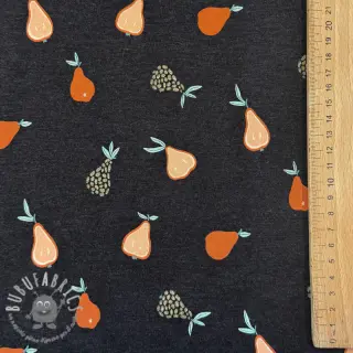 Jersey Glitter pears anthracite melange