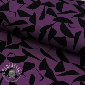 Viscosa POPLIN STRETCH Abstract purple