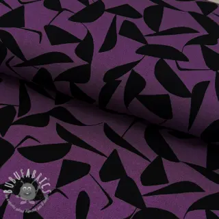 Viscosa POPLIN STRETCH Abstract purple