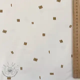Felpa garzata SOFT Stripes ecru