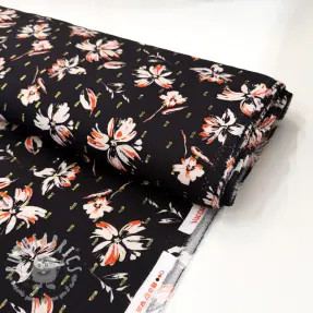 Viscosa LUREX Flowers black