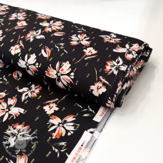 Viscosa LUREX Flowers black