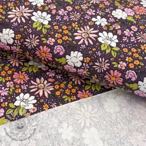 Felpa Tiny flowers dark purple