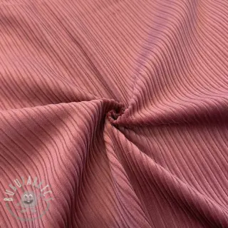 Velluto a coste STRIPE dark rose