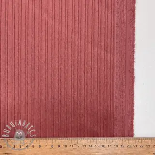 Velluto a coste STRIPE dark rose