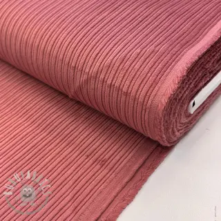 Velluto a coste STRIPE dark rose