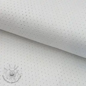 Tessuto di cotone STRETCH EYELET white