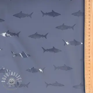 Raincoat fabric Shark navy
