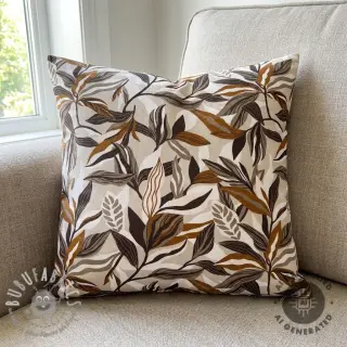 Tessuto decorativo Leaves taupe