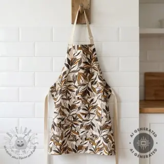 Tessuto decorativo Leaves taupe