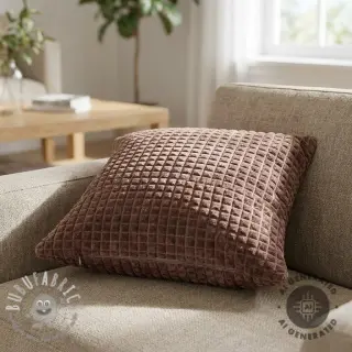 Tessuto decorativo VELOURS DECO SQUARE brown