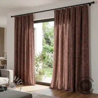Tessuto decorativo VELOURS DECO SQUARE brown