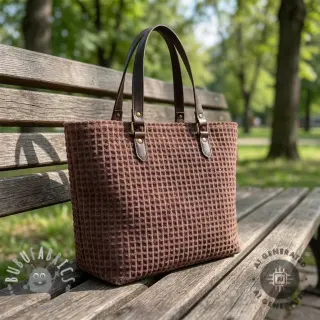 Tessuto decorativo VELOURS DECO SQUARE brown