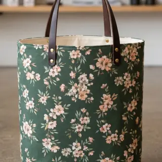 Tessuto decorativo premium Soft painted blossom army digital print