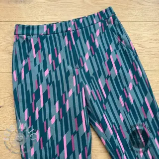 Tessuti per abbigliamento da donna e occasioni speciali PUNTA DI ROMA Abstract dark mint