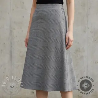 Tessuto per tailleur da donna PRINCE DE GALLES black white