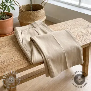 TENCEL con lino beige