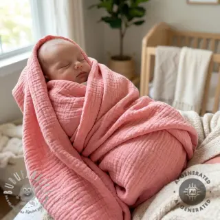 Mussola/Doppia garza soft rose ORGANIC