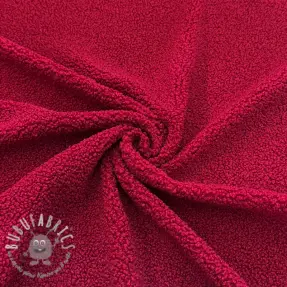 Tessuto per cappotti TEDDY red