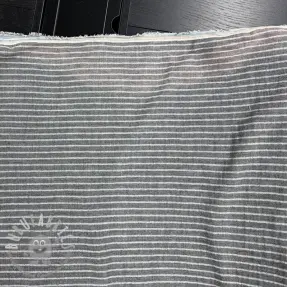 Mussola/Doppia garza YARN DYED Stripes grey 2nd class