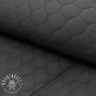 Tessuto trapuntato Round black