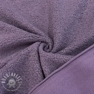 Fleece TEDDY DOUBLE SIDED mulberry