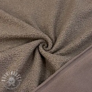 Fleece TEDDY DOUBLE SIDED taupe