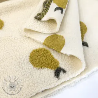 Tessuto per cappotti TEDDY JACQUARD Pears old lime
