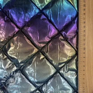 Tessuto trapuntato FOIL Rainbow multi