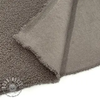Tessuto per cappotti TEDDY taupe