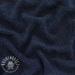 Tessuto per cappotti TEDDY navy