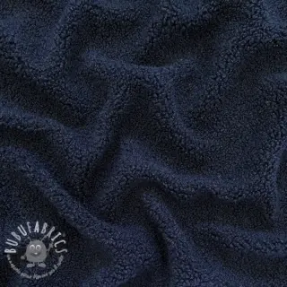 Tessuto per cappotti TEDDY navy