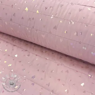 Tessuto trapuntato FOIL Hearts
