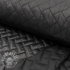 Tessuto trapuntato Stepped foil black