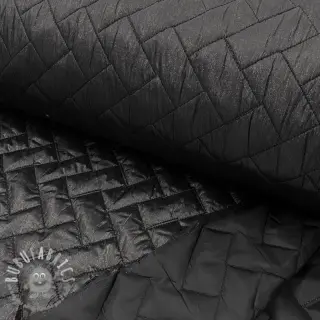 Tessuto trapuntato Stepped foil black
