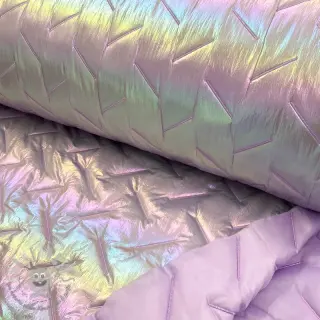 Tessuto trapuntato Stepped foil light lilac