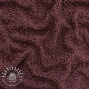 Tessuto per cappotti TEDDY rouge