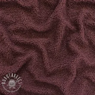 Tessuto per cappotti TEDDY rouge