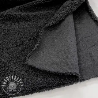 Tessuto per cappotti TEDDY black