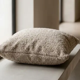 Tessuto per cappotti TEDDY beige