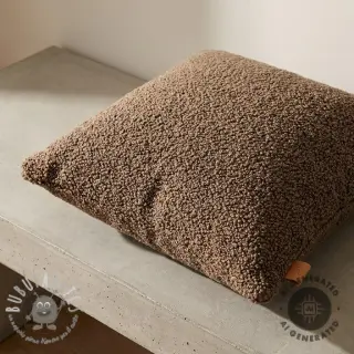 Tessuto per cappotti TEDDY taupe
