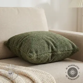 Tessuto per cappotti TEDDY forest green